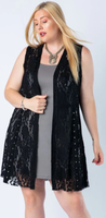 Vocal Curvy Girl Lacy Duster