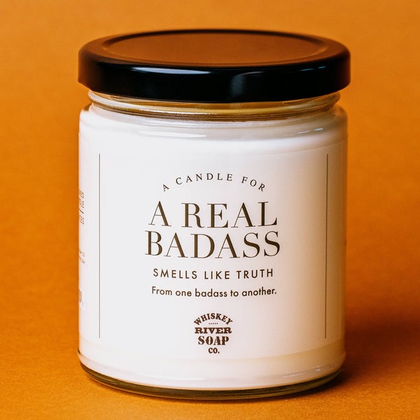 Whiskey River Soap Co. - A Real Badass Candle | Funny Candle