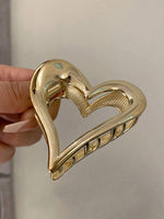 42POPS - Metal heart hair clip (assorted): Goldsilver-164193 / OS