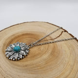 CHAKRA JEWELRY - Sunflower turquoise Necklace