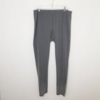 CHARCOAL GRAY LEGGINGS WITH STONES - The Fringe Spa'Tique
