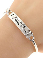 Love you to the Moon and Back hook Bracelet - The Fringe Spa'Tique