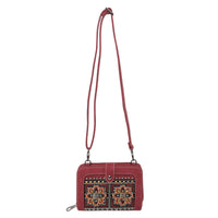 Embroidered Collection Phone Wallet/Crossbody/Organizer - The Fringe Spa'Tique