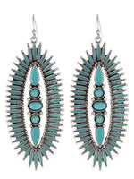 Stone Fish Hook Earring - The Fringe Spa'Tique