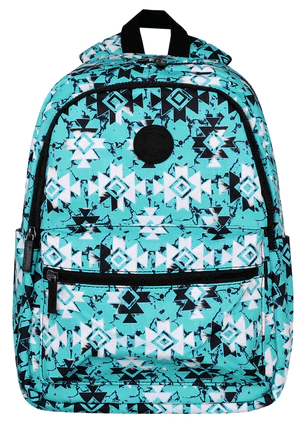 Montana West Turquoise Aztec Print Backpack - The Fringe Spa'Tique