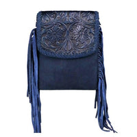 Montana West 100% Genuine Leather Tooled Collection Crossbody - The Fringe Spa'Tique