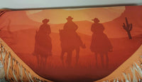 Sunset Cowboys Poncho - The Fringe Spa'Tique