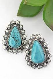 Turquoise Salvador Earrings - The Fringe Spa'Tique