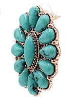 Turquoise Stone Earring - The Fringe Spa'Tique